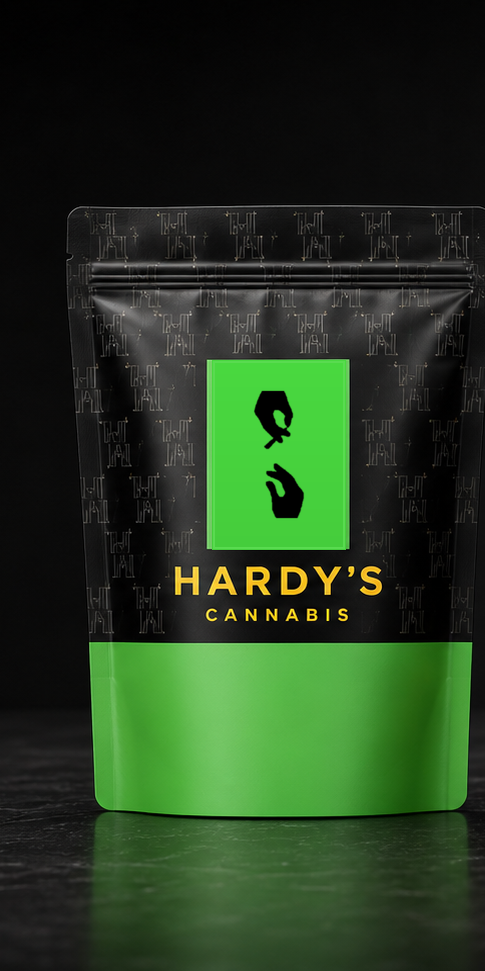 Green sativa Hardy's packaging